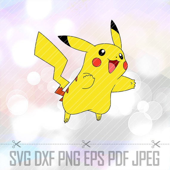 SVG DXF Png Pikachu Pokemon Vector Cut File Cricut Design Silhouette ...