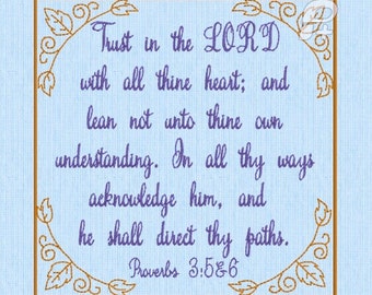 Scripture embroidery | Etsy