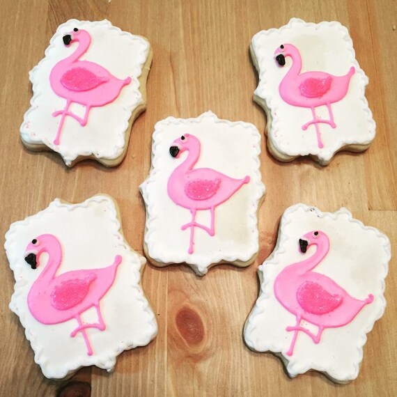 Flamingo Sugar Cookies