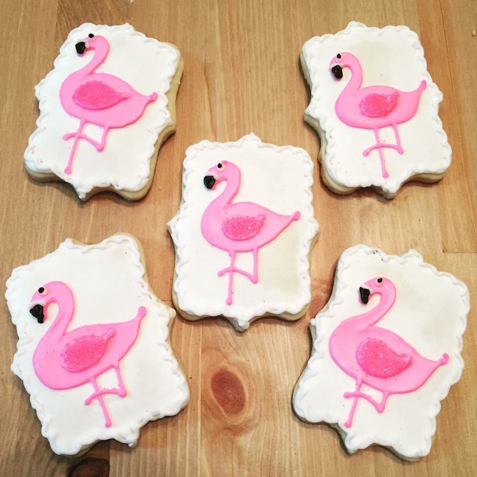 Flamingo Sugar Cookies