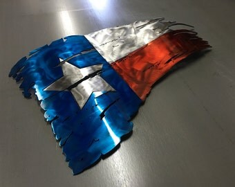 Texas Star Wall Decor tattered texas flag texas flag wall art metal flag rustic Texas Star Wall Decor tattered texas flag texas flag wall art metal flag rustic