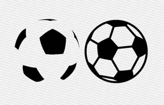 Soccerball ball soccer SVG Clipart Cut Files Silhouette Cameo