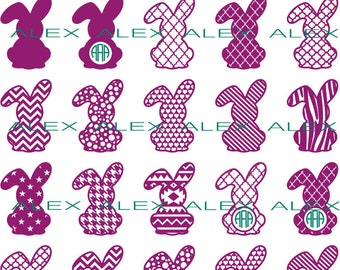 70% OFF, Rabbit svg, Easter SVG, Easter Bunny svg, Easter Cut Files svg, dxf, ai, eps, png, Rabbits Monograms Svg, Cut files for Cricut