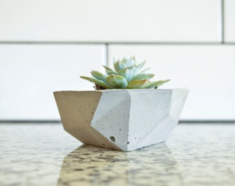 Concrete Planter, Succulent Planter, Geometric Design, Modern & Trendy