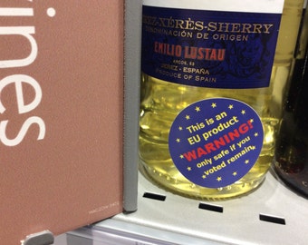 EU stickers, warning stickers, remain stickers, European Union Stickers
