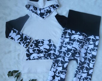 Grow-with-me hoodie and pant kit