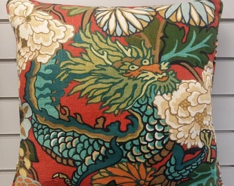 Schmacher Chaing Mai Dragon Decorative Pillow