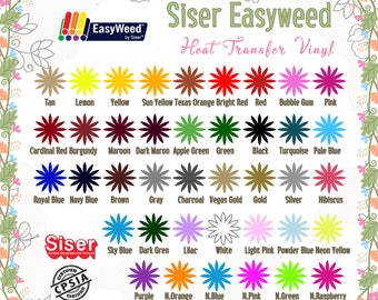 EasyWeed Siser IRON-ON Heat Transfer Vinyl Sheet of 12"X 15" **Combine Shipping Discount**