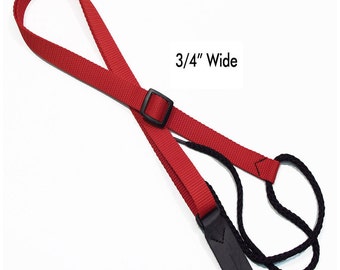 Legacystraps Mandolin/Ukulele Straps 3/4" Red