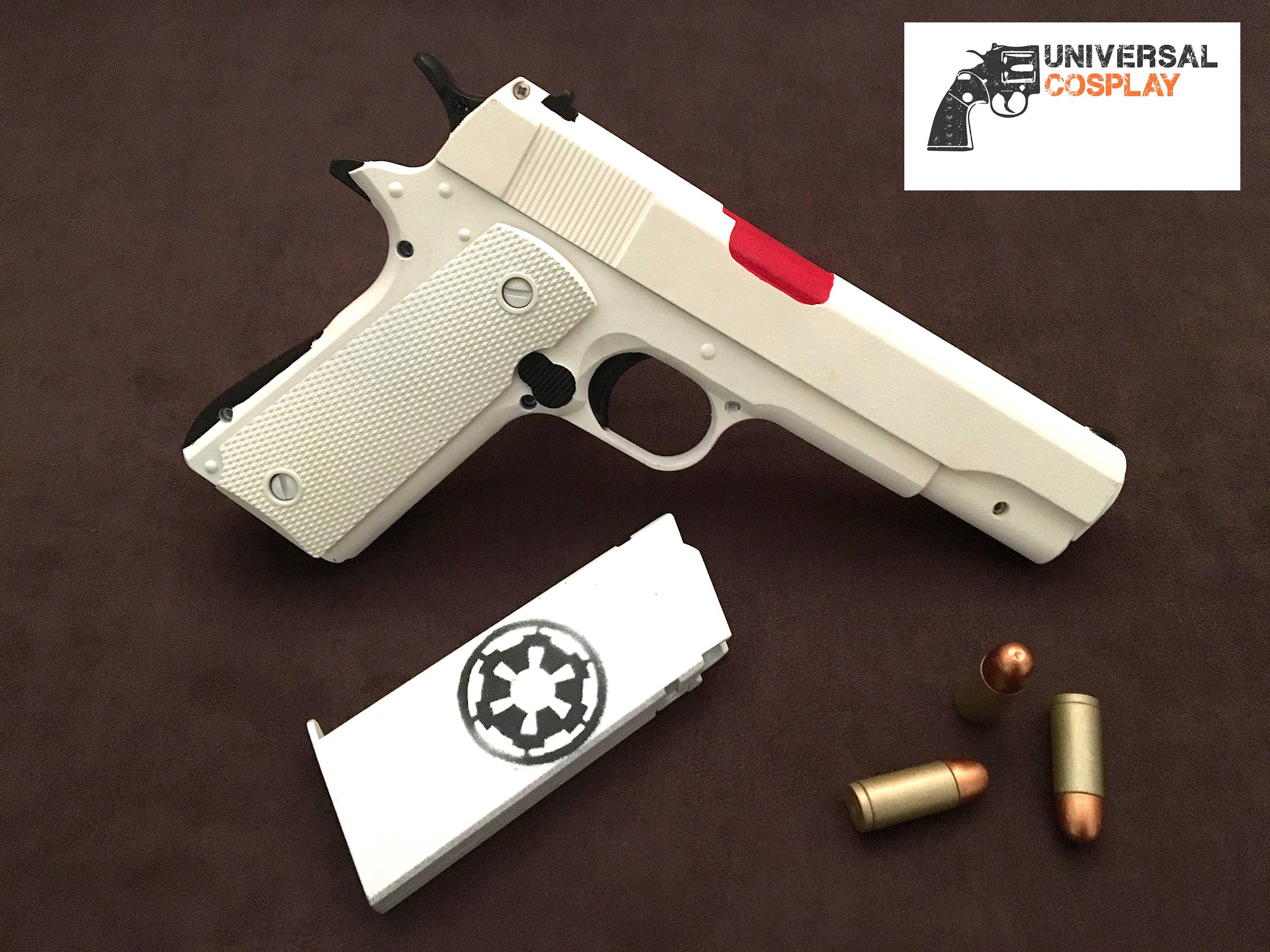 Storm Trooper Themed M1911 Colt 45 Pistol from Star Wars