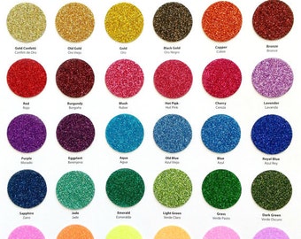 Siser Glitter Vinyl - Glitter Vinyl Sheets - Heat Transfer Vinyl - Heat Press Vinyl - Iron On Glitter Transfers - DIY Vinyl - 12x20