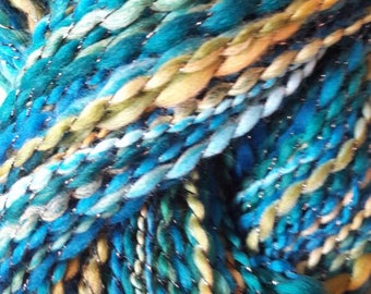 Beautiful strict zelfgeverfde and hand spun merino wool