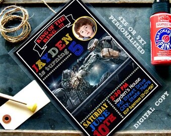Real Steel, Real Steel Birthday, Real Steel Invitation, Real Steel Party, Real Steel Birthday Invitation, Robot birthday, Robot Invitation