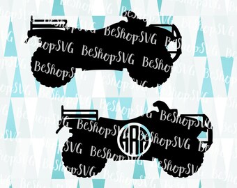 ATV Svg, ATV Monogram frame SVG, 4 Wheeler Atv Svg, Quad Svg, Vehicle Svg, Instant download, Ride Svg, Eps - Dxf - Png - Svg