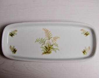 Fantastique Bowl square Royal porcelain Bavaria KPM Germany hand work colorful leaves