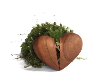Ring Box Proposal, Ring Box Engagement, Wooden Ring Keeper, Cherry Ring Box, Magnetic Ring Box, Natural Engagement ring box, Wood Ring Box