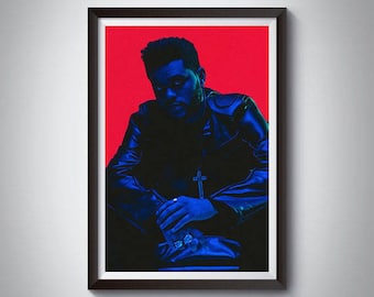 Hip Hop Inspired Art Poster Print, The Weeknd, Rap Poster, The Weeknd Poster