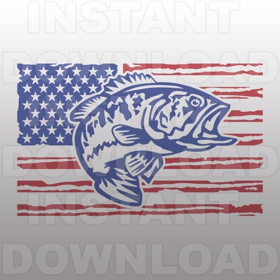 Free Free 339 Bass Fishing Flag Svg SVG PNG EPS DXF File