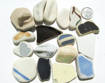 SALE! 17-Piece Lot of Geniune Sea Pottery