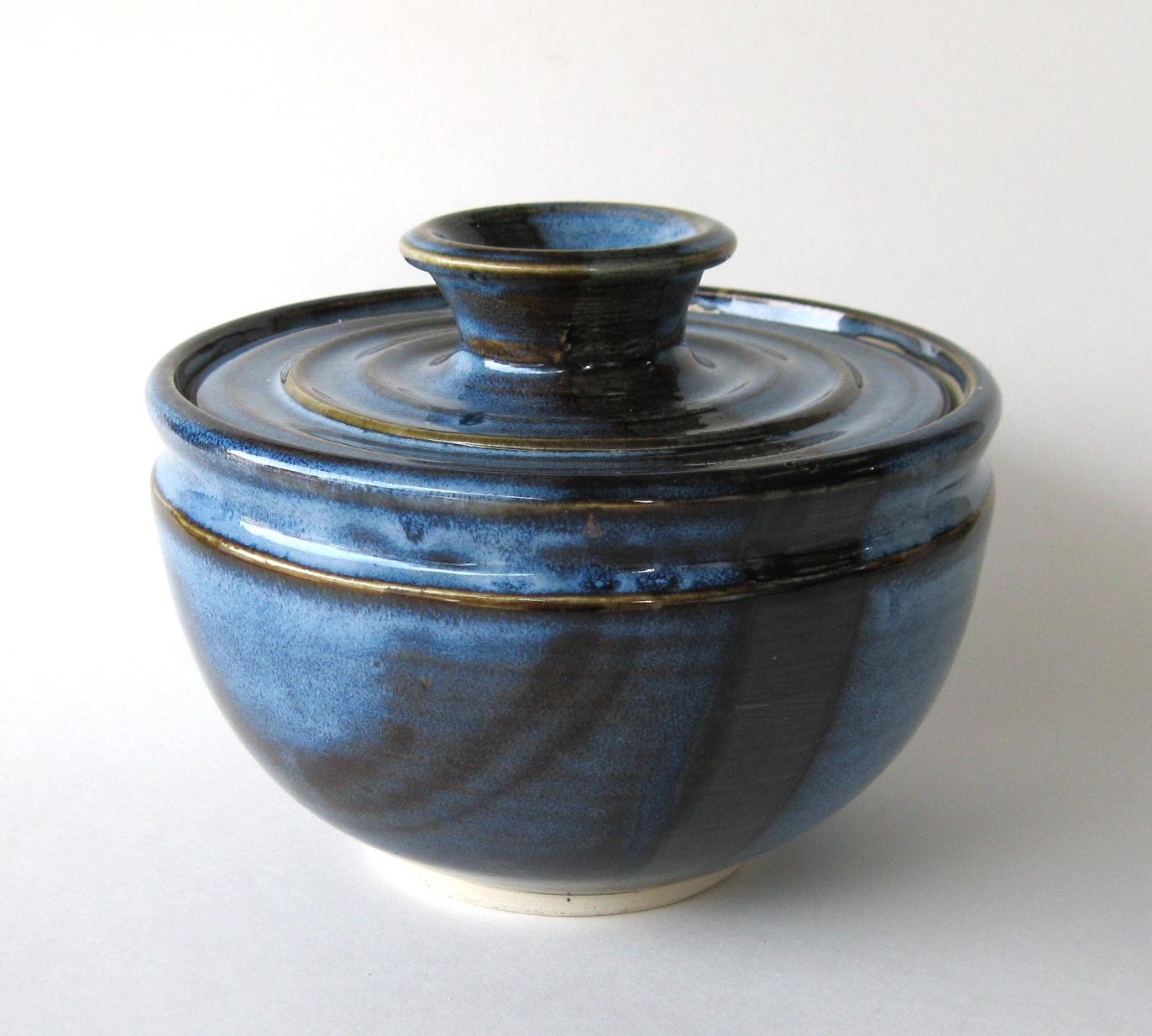 Coffee Filter Storage Jar Pacifica Blue Glaze