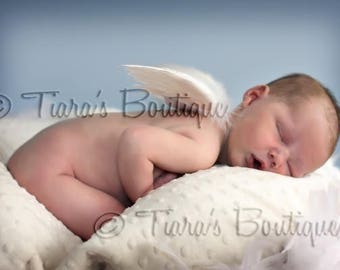 Angel Wings for Baby - Photo Prop Infant Feather Angel Wings - READY TO SHIP - Wings Only