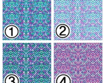 Printed Vinyl,Patterned Vinyl,HTV Prints,Sheet size 12"x12'',Heat Transfer Vinyl,Vinyl Sheet,Small Scale Mermaid Tail Pattern Vinyl SKU 0311