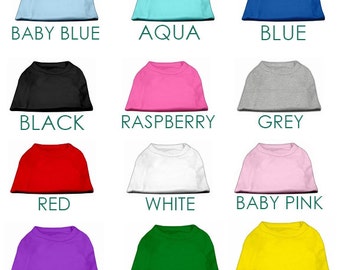 Blank Dog Shirts for printing, vinyl, embroidery --poly/cotton blend
