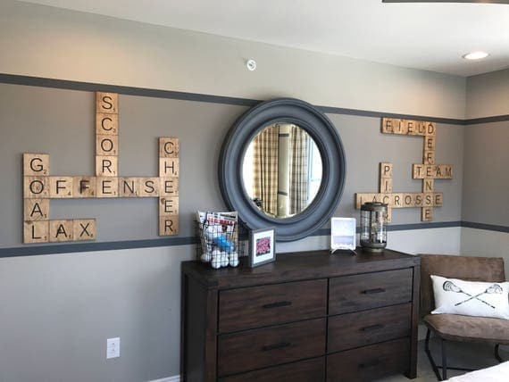 Large Letter Tiles for the wall . Home Decor . Farmhouse