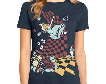 down the rabbit hole t shirt