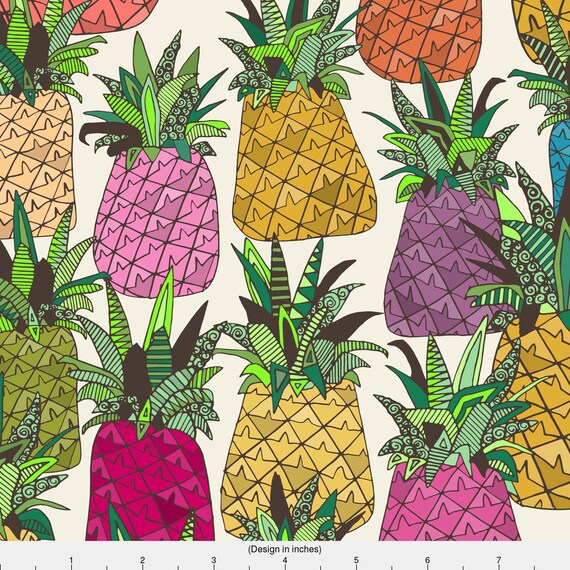 pineapple fabric by the yard