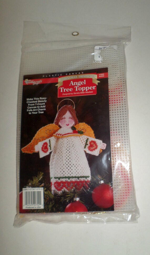 Plastic Canvas Angel Tree Topper Kit 7 Count by carriesattic