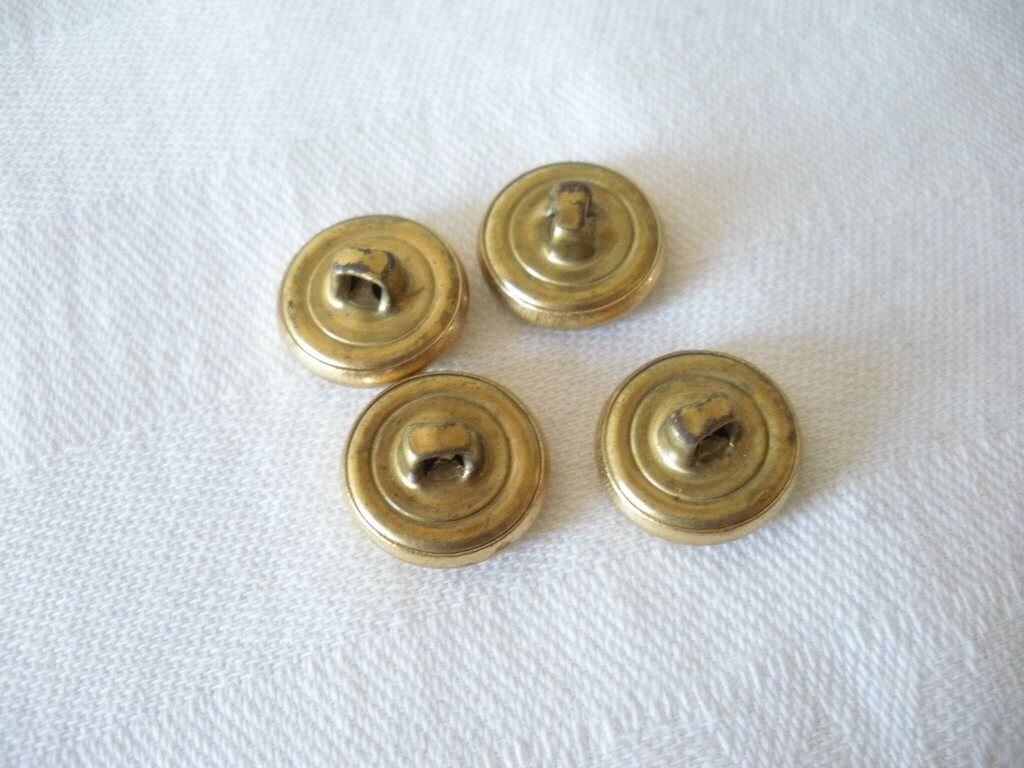 Lot of 4 Vintage Nautical Anchor Rope Buttons Fouled Anchor Gold Tone ...