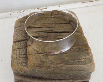 Sterling Silver Wide Cuff Bracelet