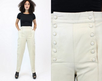 white sailor trousers