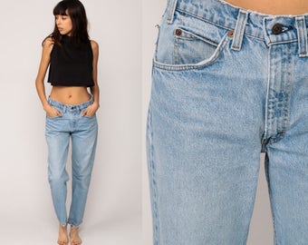 Mom Jeans LEVIS High Waist Levi Jeans 80s Jeans Denim Pants Baggy 90s Vintage Faded Blue Hipster Large 31