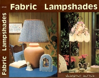Fabric Lampshades Bubble Fringes Straight Sloped Pleated Chandelier Learn How to Make Customized Shades Craft Pattern Leaflet GP-461