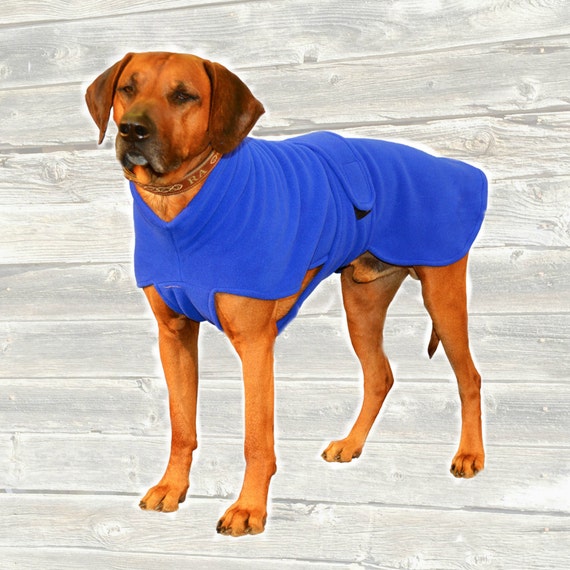 Rhodesian Ridgeback Sized Windpro Fleece Dog Coat by madebyde