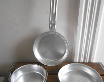Aluminum Camping Cookware Set 2 Piece Lightweight Camping Cookware with Pans