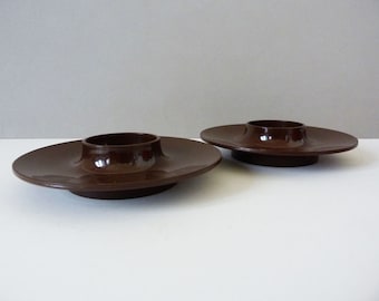 1970s vintage Danish Rosti mepal melamine flying saucer egg cups
