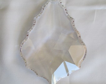 1 ~ 126mm Chandelier Crystal Pendeloque - HUGE Asfour 5 Inch Full Lead Crystal FLAT BACK Crystal Prism