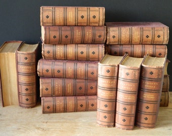 little leather library set