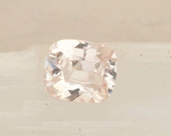 Cushion Pink Champagne Sapphire Not Heated 2.50 Carats Padparadscha Color 8.7 x 7.3 Size