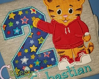 Daniel Tiger Birthday Shirt