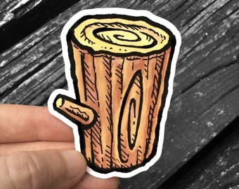 LOG from Blammo Sticker - Ren & Stimpy Waterproof Decal - FREE US Shipping