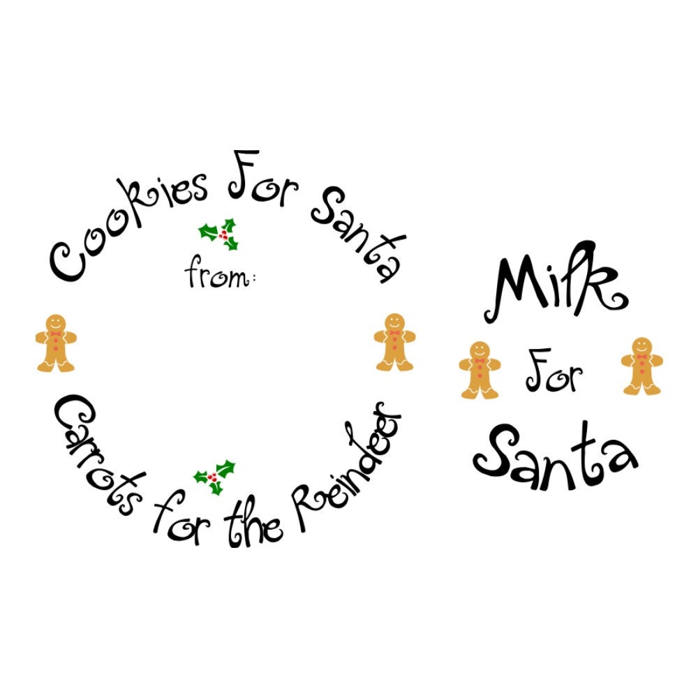 Download SVG - Cookies for Santa Plate Edge - Cookie Plate Design ...