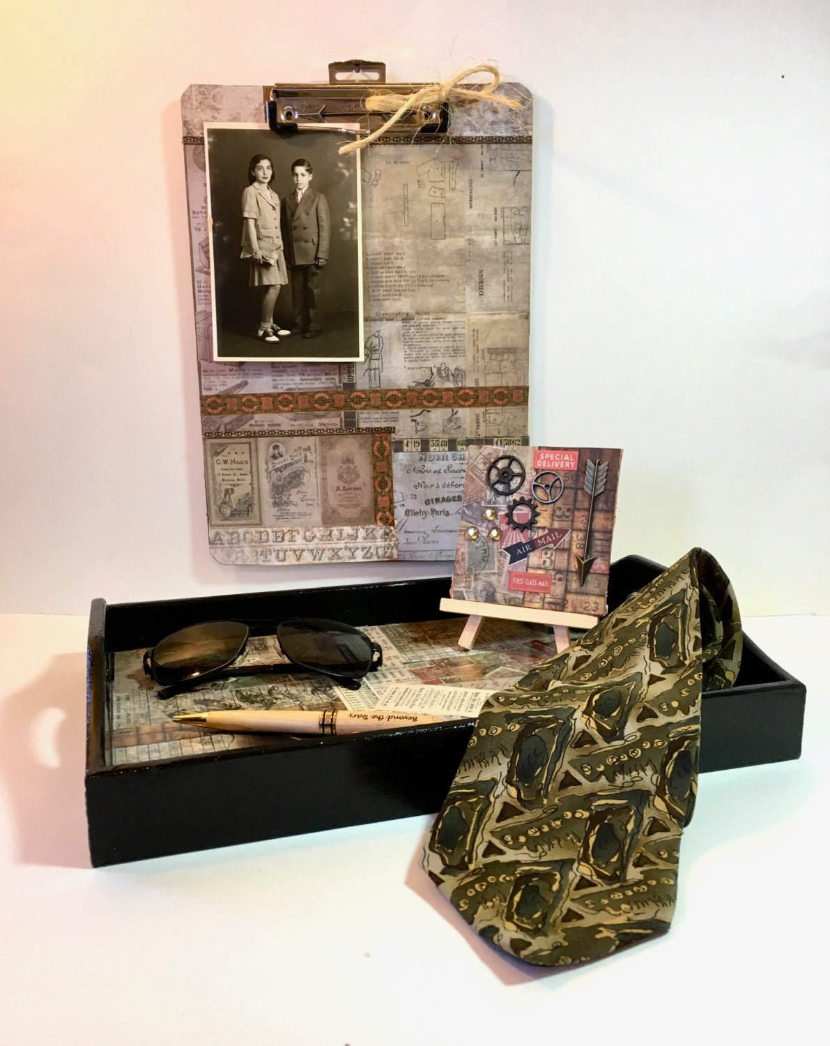 Upcycle Clipboard Decoupage Clipboard by