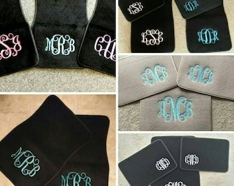 Sale Monogrammed car mats embroidered not vinyl Great graduation gift