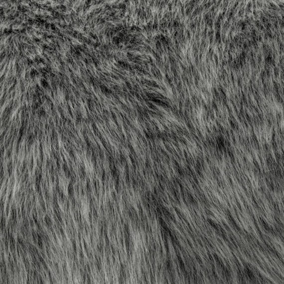 Fun Monkey Fur Grey Frost 60 Inches Fabric by the Yard 1 yard