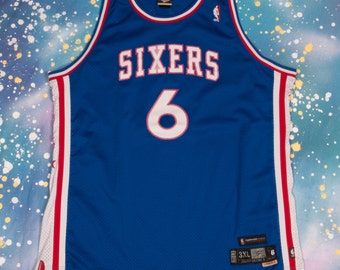 SIXERS #6 Erving Reebok Basketball Jersey Size 3XL