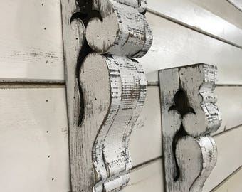 Antique style Corbel, Wooden Corbel, French Country Corbel, Wall Sconce, Shelf Bracket, Handmade Corbel, Distressed Corbel, Rustic Shelf